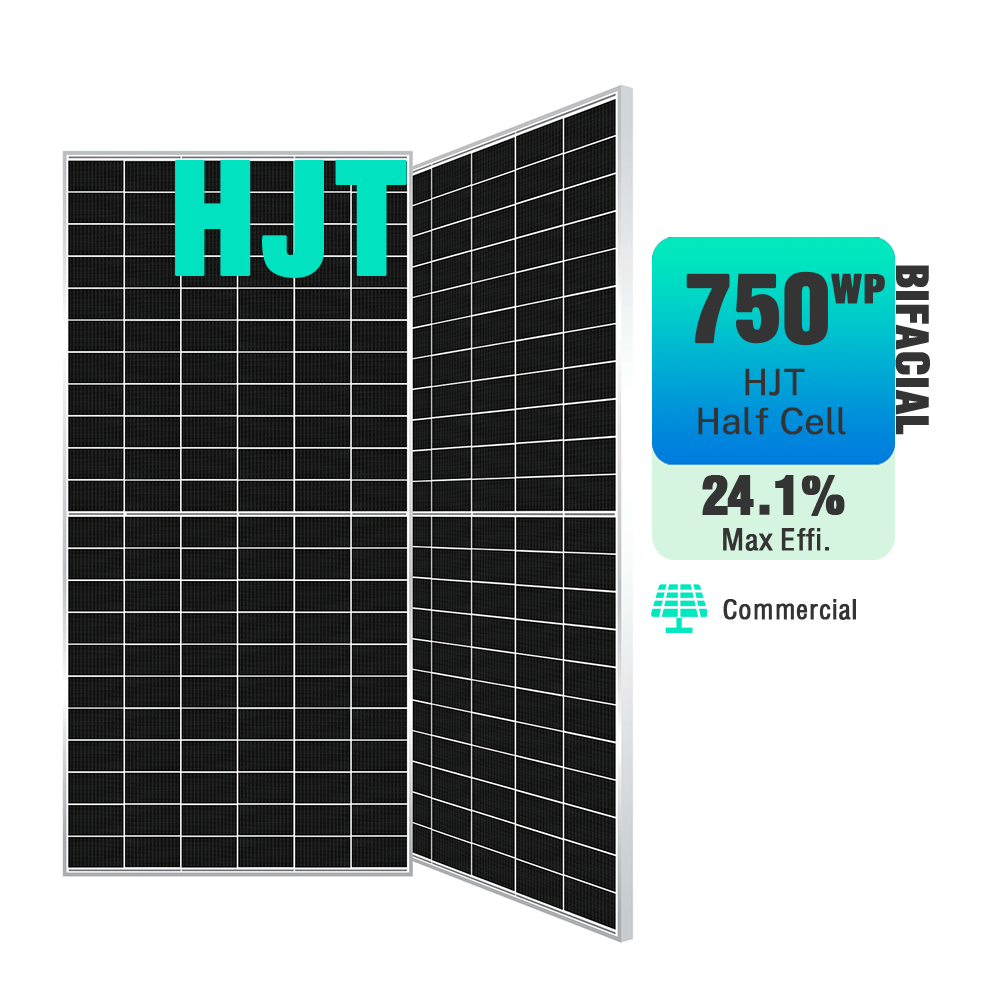 全新异质结 730W 740W 750W 双面双玻半片太阳能电池板